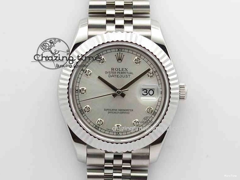 MiroTime 0326 DateJust II 41mm BP Maker Best Edition Silver Diamonds Dial On New Version Jubilee Bracelet A Reliable 3623